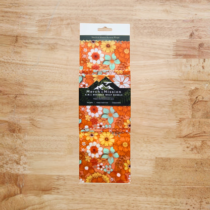Beeswax Wrap Bundle (S,M,L) - Golden Meadow Floral