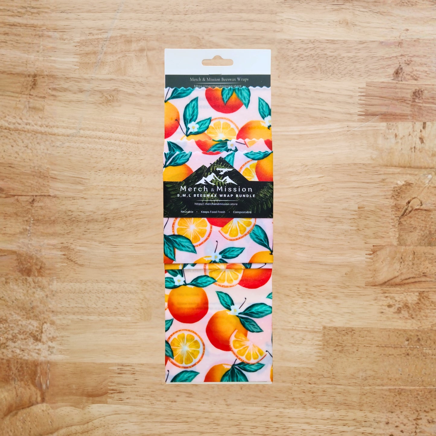 Beeswax Wrap Bundle (S,M,L) – Citrus Orchard