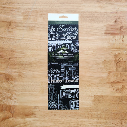 Beeswax Wrap Bundle (S,M,L) – Names of Christ
