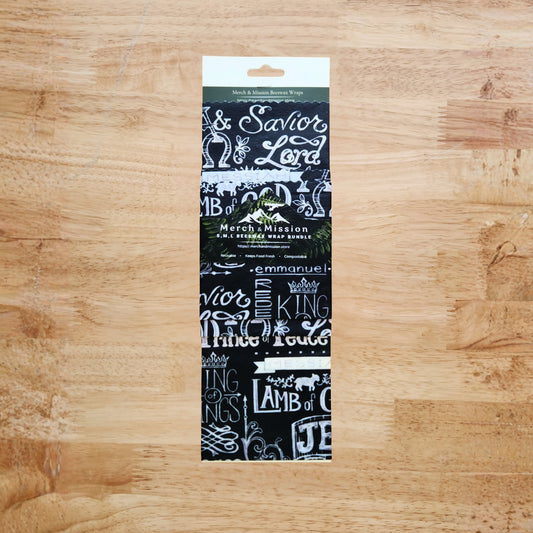 Beeswax Wrap Bundle (S,M,L) – Names of Christ