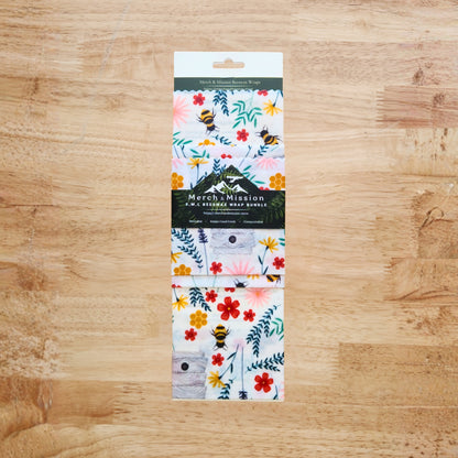 Beeswax Wrap Bundle (S,M,L) – Honeybee Meadow