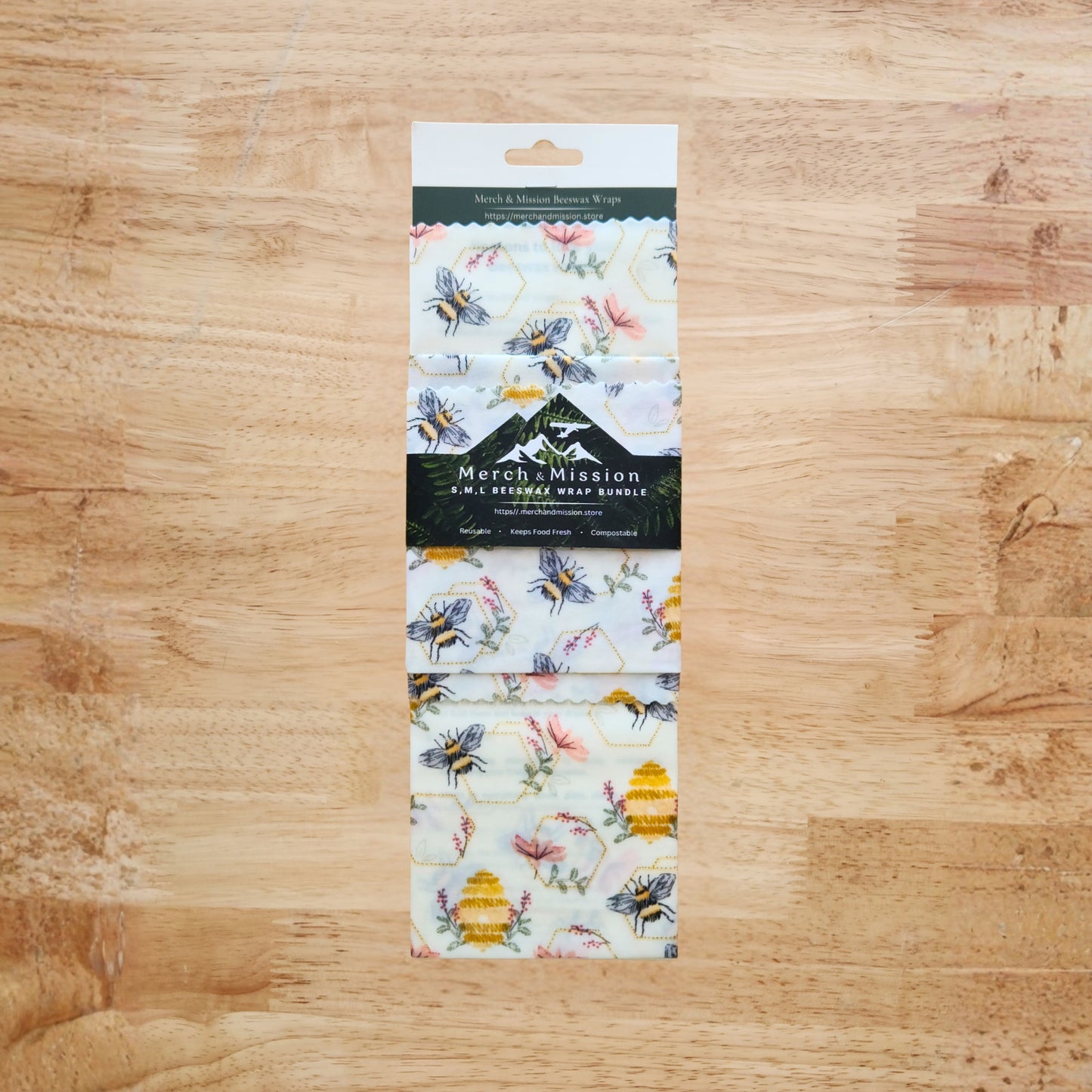 Beeswax Wrap Bundle (S,M,L) – Honeycomb Hive