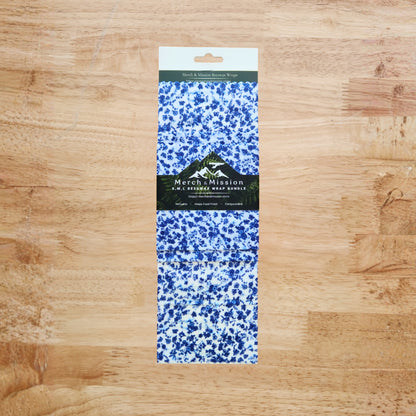 Beeswax Wrap Bundle (S,M,L) – Blue Porcelain Floral