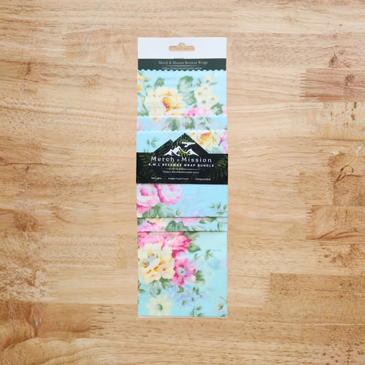 Beeswax Wrap Bundle (S,M,L) – Vintage Garden Floral