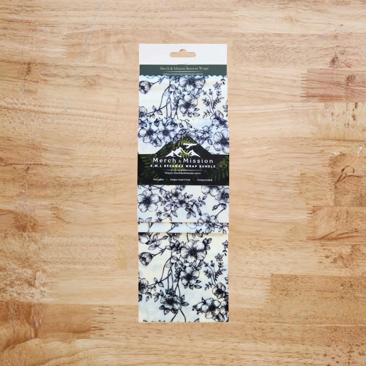Beeswax Wrap Bundle (S,M,L) – Wildflower Sketch