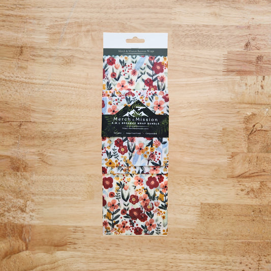 Beeswax Wrap Bundle (S,M,L) – Rustic Wildflower