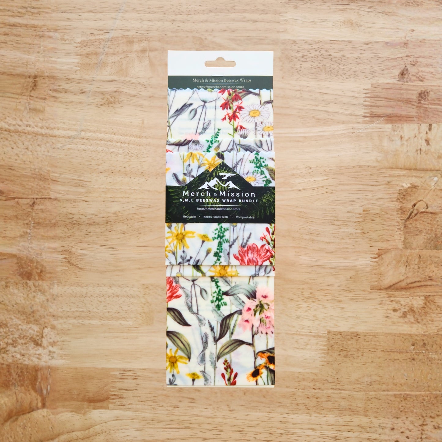 Beeswax Wrap Bundle (S,M,L) – Wild Meadow Floral